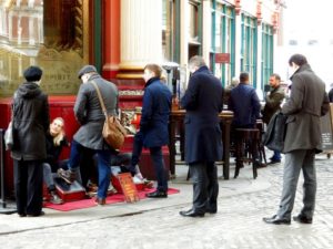 Leadenhall Market Schuhputzer